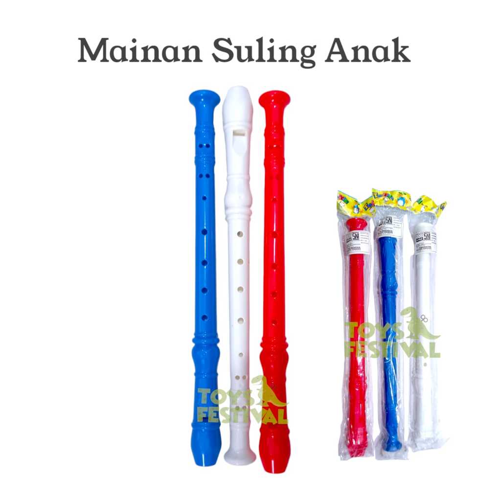 Seruling Plastik Alat Musik Tiup Tradisional & Modern