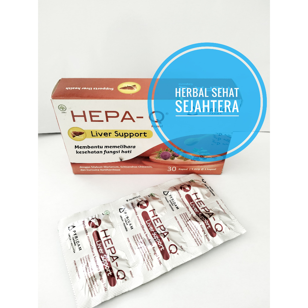 HEPA-Q  KAPSUL Hepa-Q Kapsul Hepa Q - suplement untuk membantu fungsi hati - Pyridam