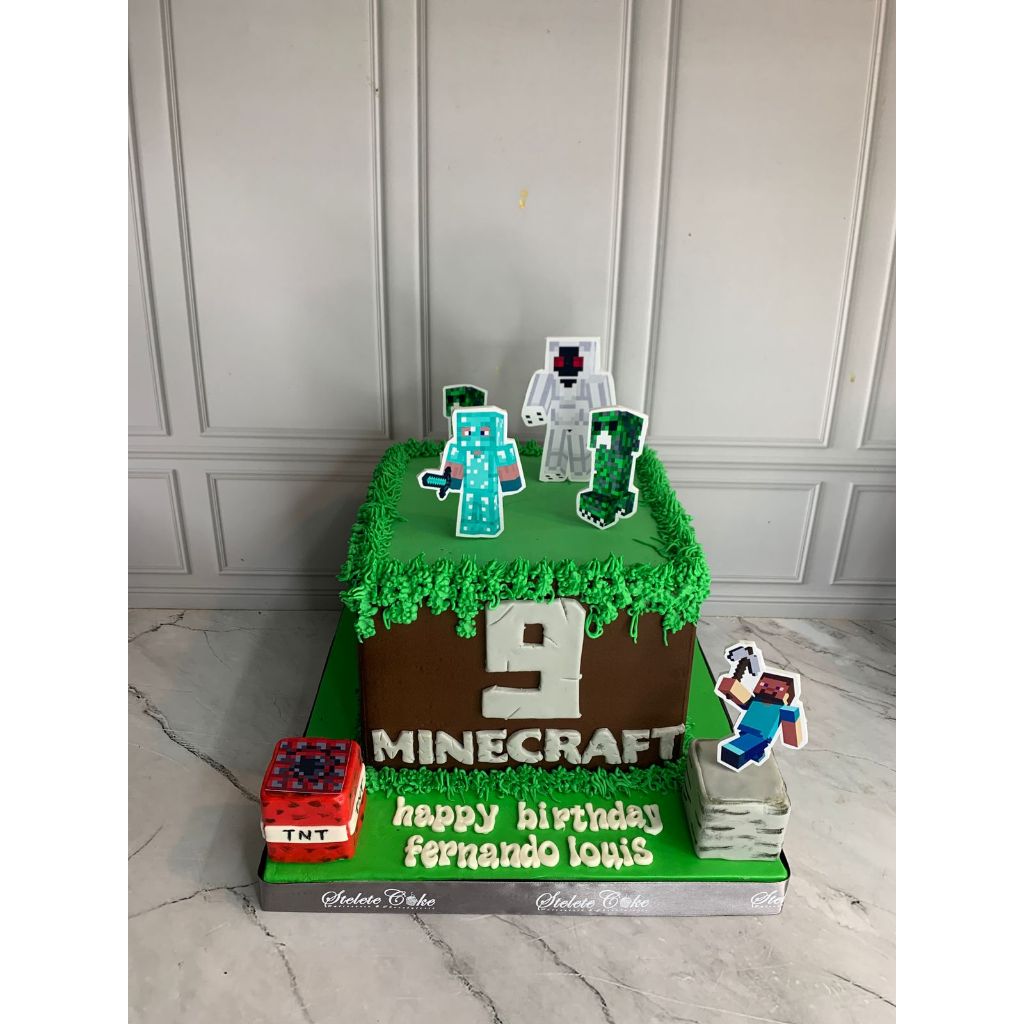 

Kue Ulang Tahun/Birthday cake/Kue Ultah Tema Minecraft