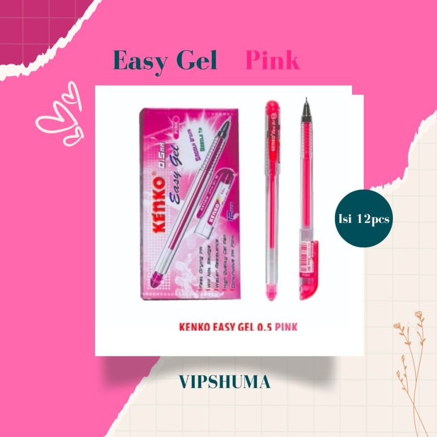 

Kenko Pulpen Gel EASY GEL isi 12 pcs