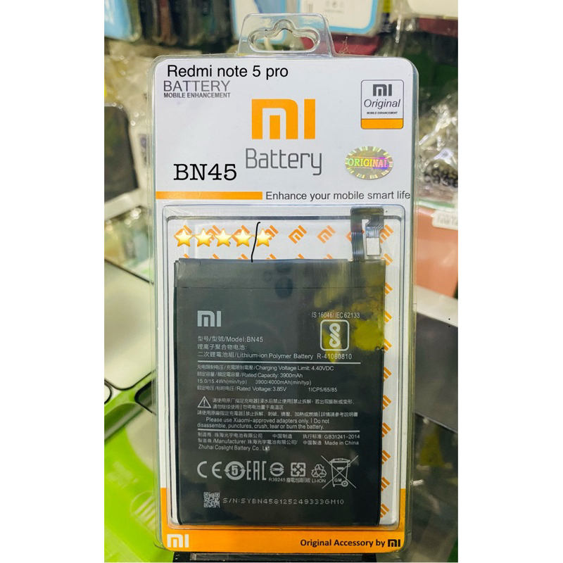 BATERAI XIAO MI REDMI NOTE 5 PRO BN45 (ORIGINAL 100%) BATTERY BATERAI