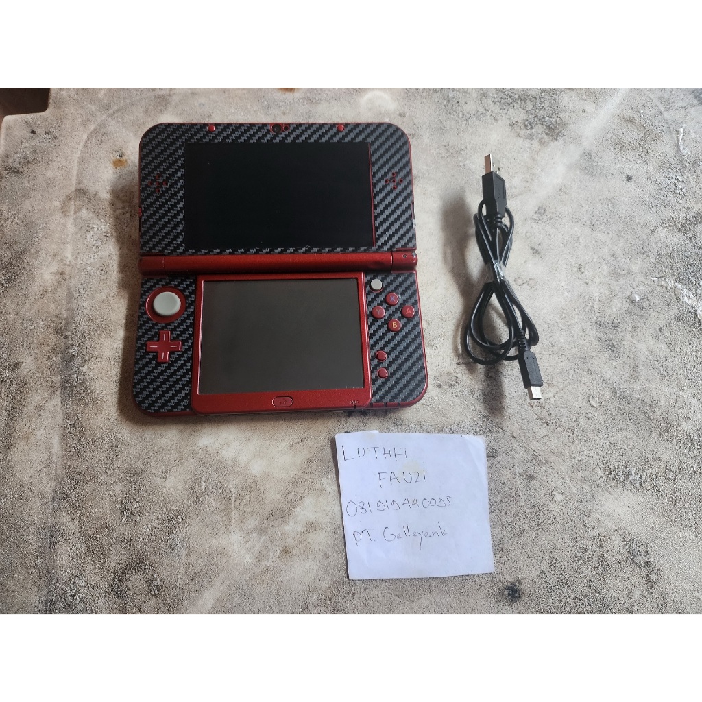 New Nintendo 3DS LL XL Metallic Red CFW Luma 64GB 03