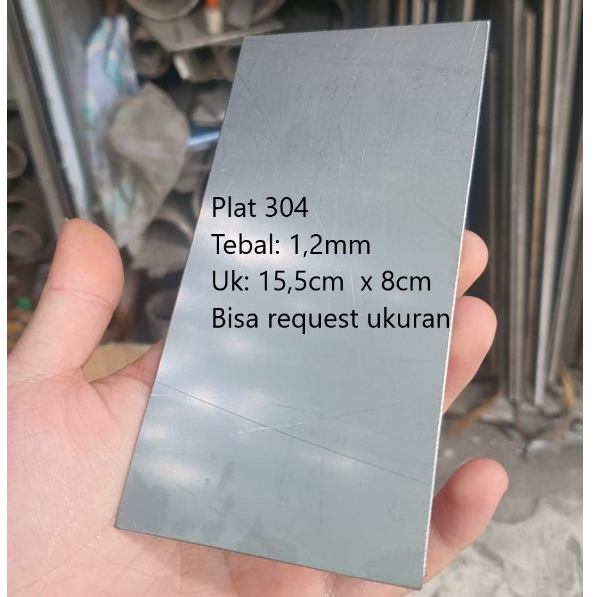 Plat stainless 304 tebal 1,2mm | 1.2mm | Plate stainless stenlis steel