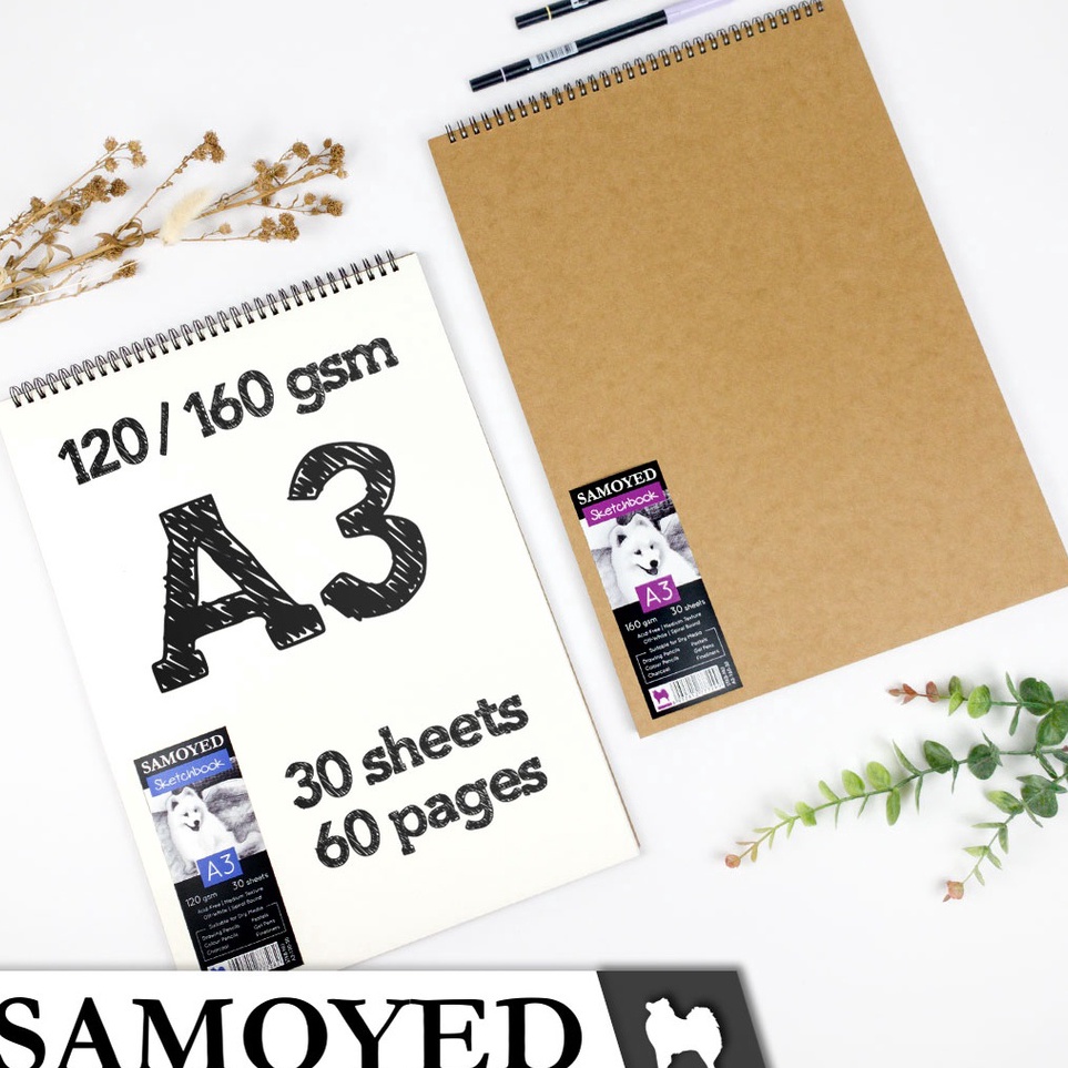 

Buku Gambar Sketsa Drawing Sketch Book Pad Sketchbook Sketchpad A3 12 16 gsm Samoyed SKTBNUA3 KODE Z6B8