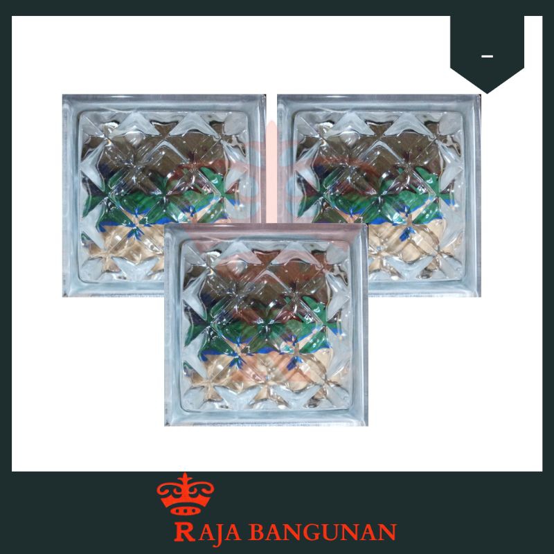 Glass Block Glassbox Mulia Magna Dinding Kaca Motif Opal Diamond Eceran Satuan