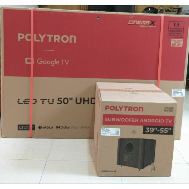 LED TV POLYTRON PLD 50BUG5959 SOUNDBAR 4K UHD SMART CINEMAX/LED POLYTRON 50 INCH SOUNDBAR SMART/POLY