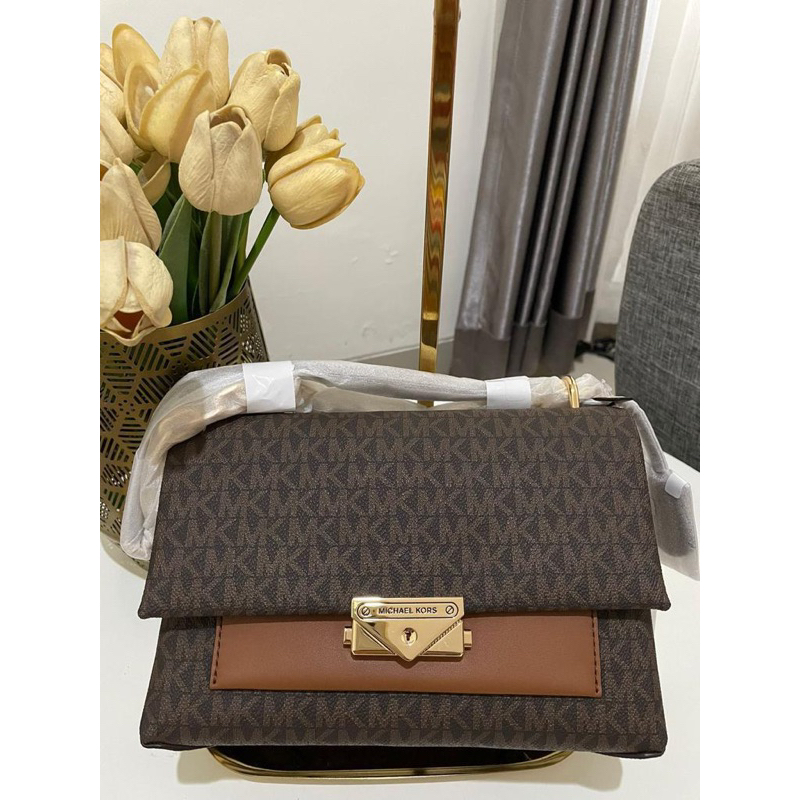 MK Cece Medium Logo Shoulder Bag