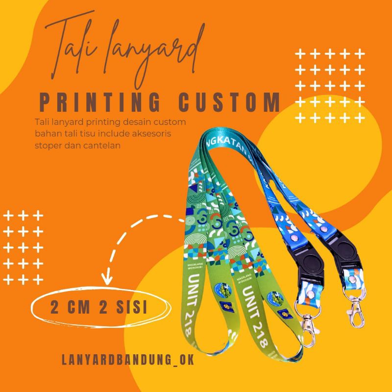 

LANYARD CUSTOM PRINTING SUBLIM/GANTUNGAN IDCARD