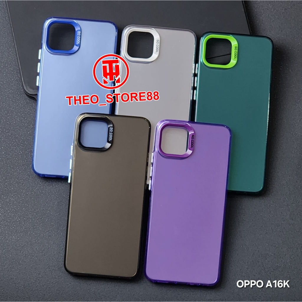 OPPO A16K OPPO 16E CASE SOCOOL MACARON CASE IMD HYBRID PLATE HOLOGRAM CASE OPPO A16K OPPO A16E