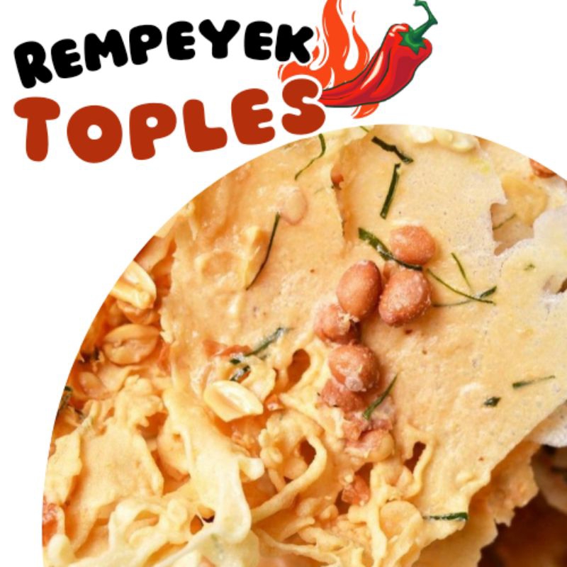 

Rempeyek Kripsy Rempeyek Viral 1 Toples/Cemilan Kripik