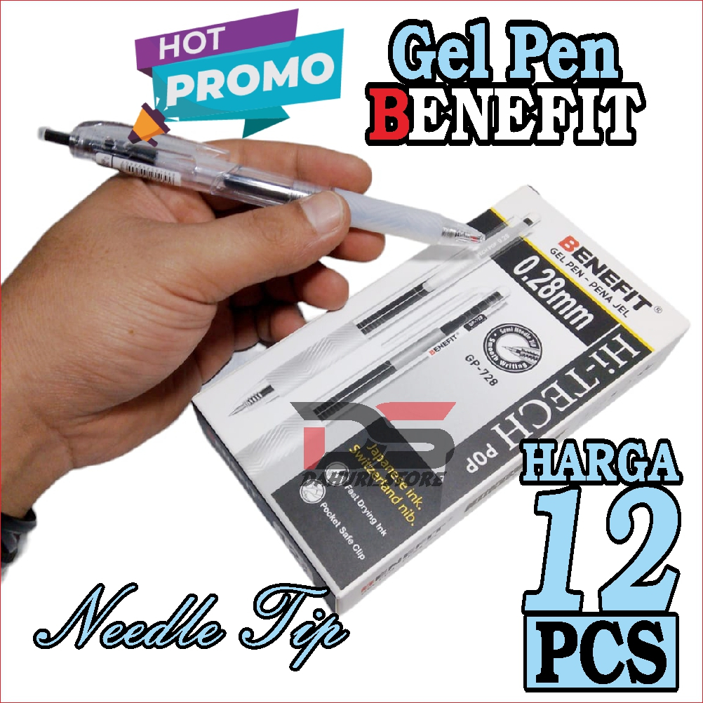 

PROMO HARGA MURAH OIL GEL PEN, PENA GEL BOLPOIN PULPEN BENEFIT Gel Pen 0.28mm GP 728