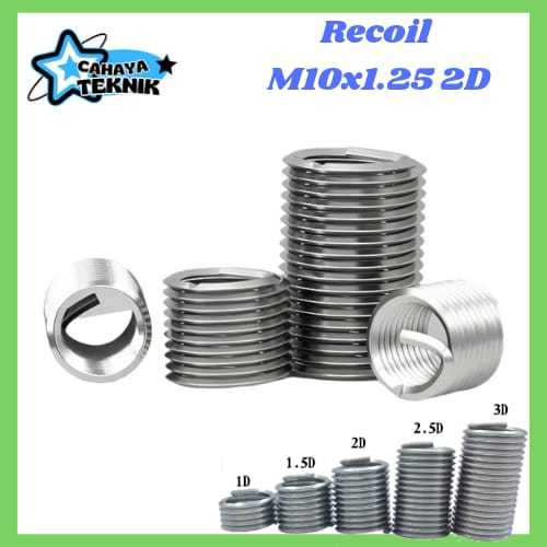 Recoil M10 x 1.5 2D Recoil helicoil verbos Recoil m10x1.5 2D perbaikan drat rusak