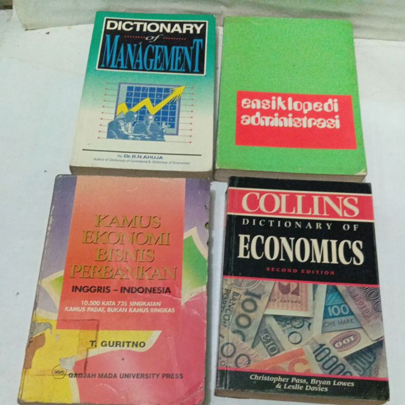 Original DICTIONARY OF MANAGEMENT / ENSIKLOPEDIA ADMINISTRASI/ KAMUS EKONOMI BISNIS PERBANKAN Inggri