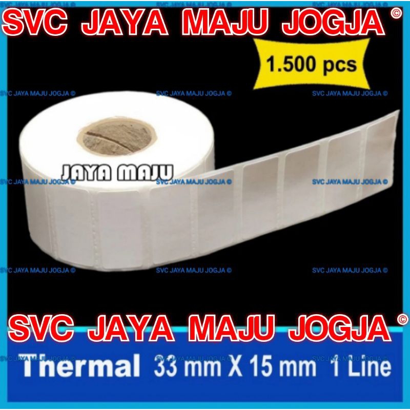 

[ ARGOX ] 33 X 15 THERMAL - 1 LINE - FACE OUT - ISI 1.500 PCS || CORE 1" || LABEL BARCODE TANPA RIBBON DIRECT THERMAL STIKER STICKER KERTAS LABEL THERMAL ISI 1500 - BAJU GAMIS || 33x15 - OS214 OS 214 NU PLUS CP2140 CP 2140 CP2240 CP 2240