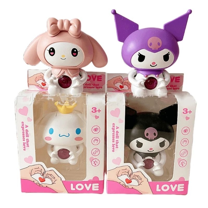 Mainan Viral Tiktok Boneka I Love You Kuromi,Melody,Bearbrick,Lotso,Cinnamorol