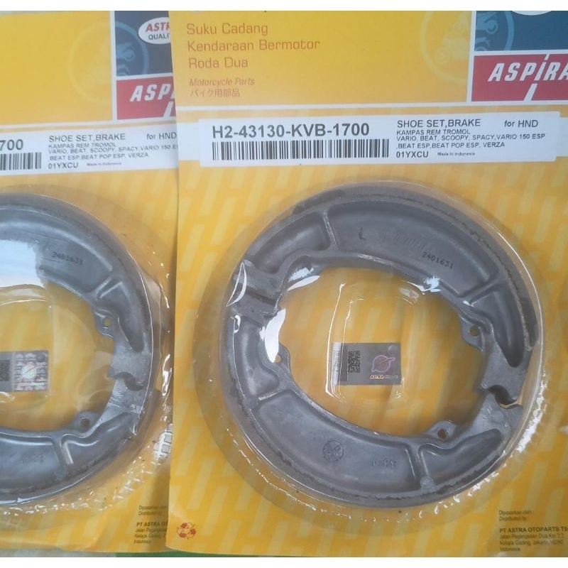 Kampas Rem Belakang Vario Beat Scoopy Original Aspira 100%