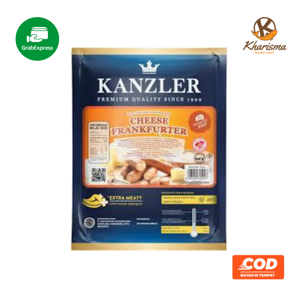 

Sosis Kanzler Jumbo Cheese Frankfurter 360g