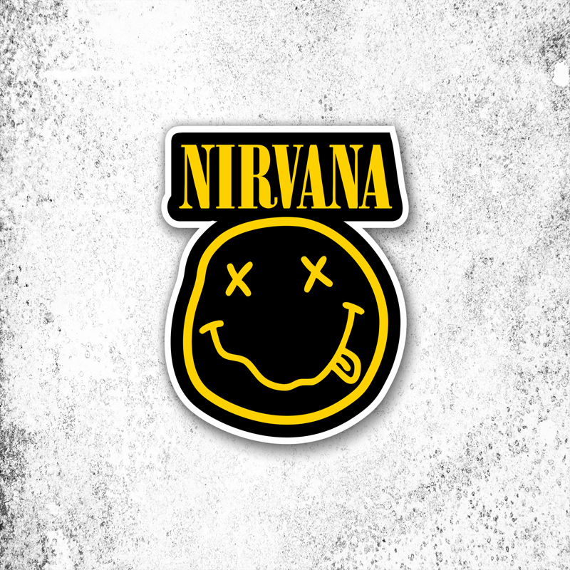 Sticker Band NIRVANA - Smile
