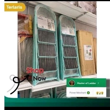 KRISBOW Tangga lipat aluminium 4 Step FIXSTEP premium