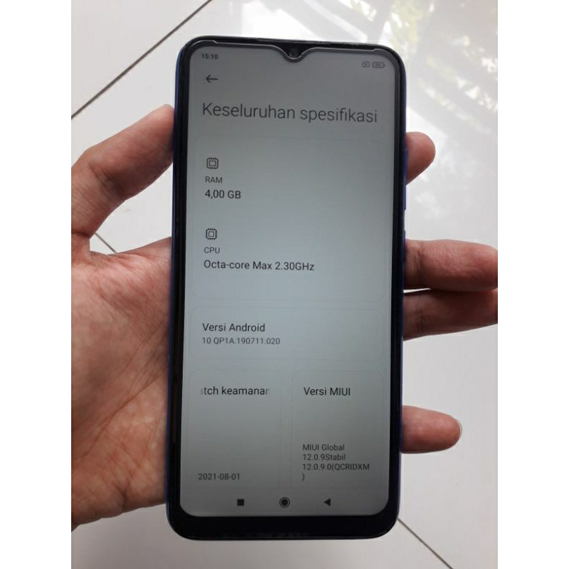 Second Xiaomi Redmi 9c 4/64gb Blue Hp Only ( Second )