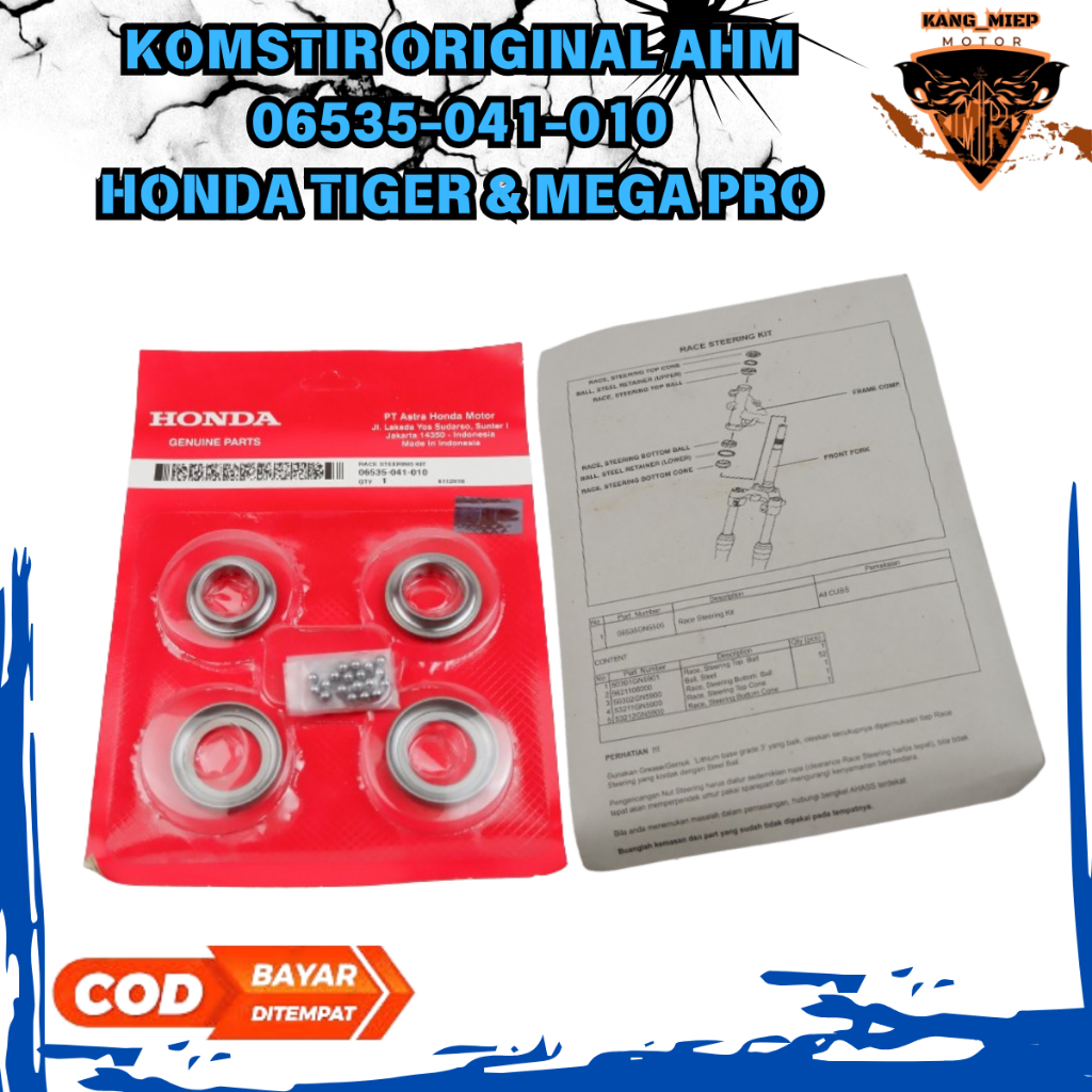 komstir bearing honda tiger - komstir gl pro - gl max - megapro (2005-2006) - Tiger (1993-2006)