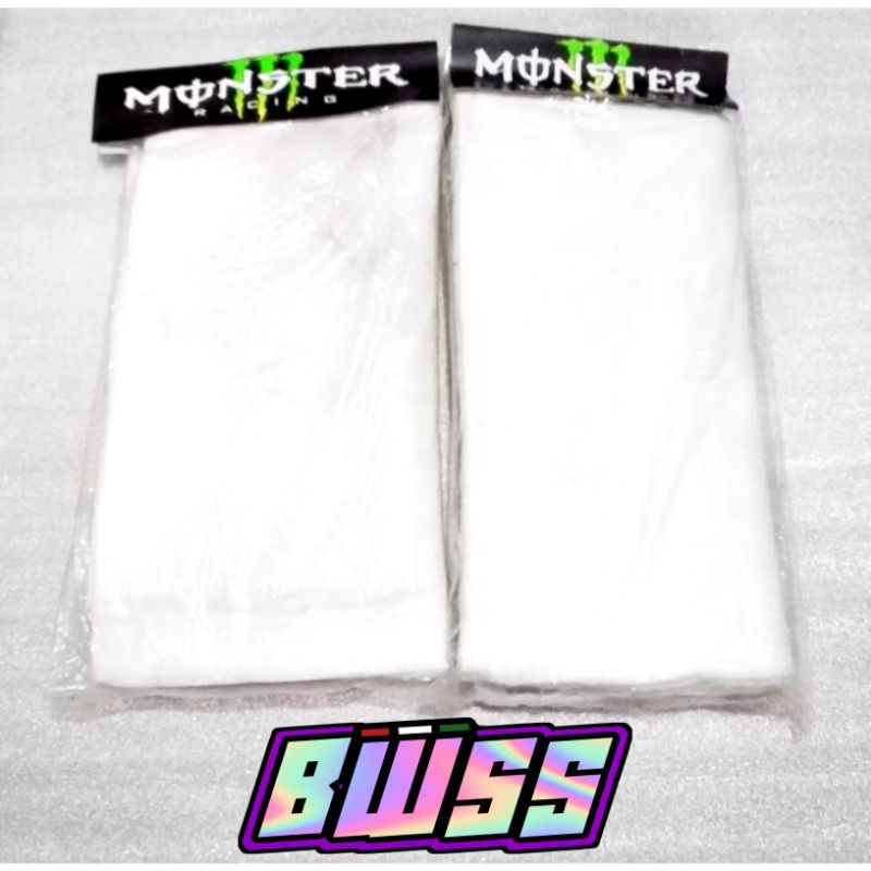 Gasbul racing putih anti panas anti bakar peredam knalpot glaswol glasswool