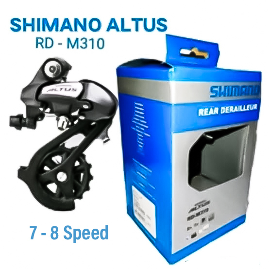 RD Sepeda Shimano Altus RD-M310 Operan Gigi Belakang 8 Speed