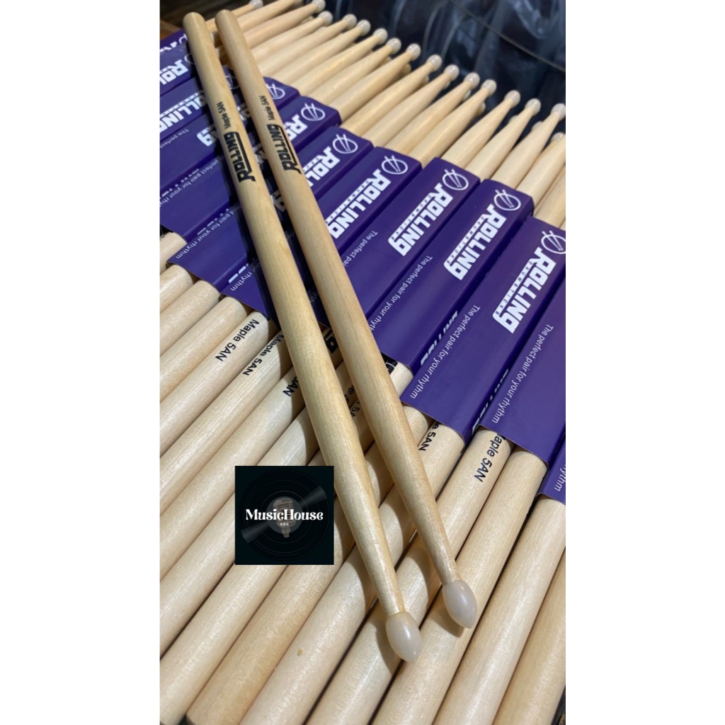 Stick Drum Rolling Nylon Tip / Drum Stick Rolling Nilon Tip 5a Maple Original