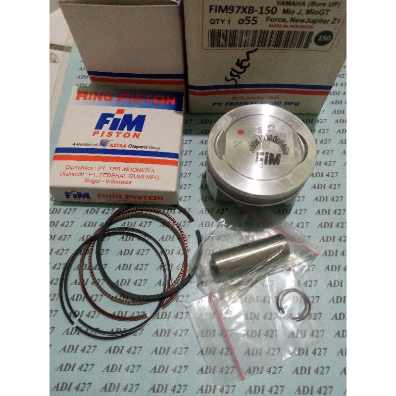 PISTON KIT SEHER PAKET RING BORE UP YAMAHA MIO J MIO M3 MIO Z MIO 125 SOUL GT FINO X RIDE MIO SOUL G