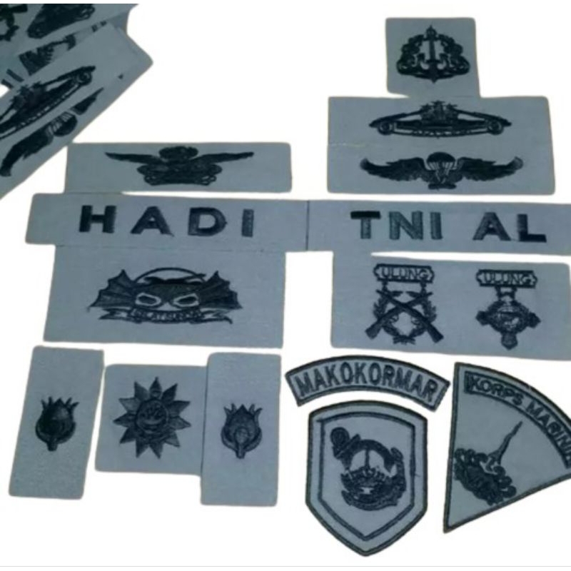 (COD)BORDIR BRIVET/atribut TNI al PDL LAYAR