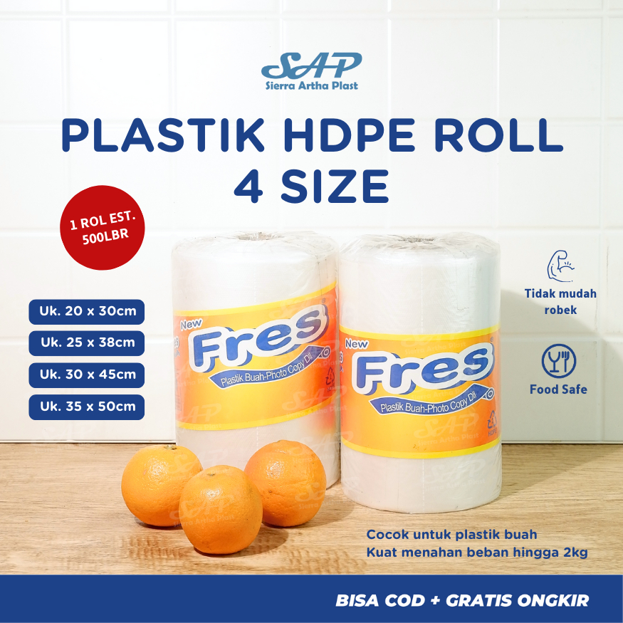 Kantong Plastik HDPE Roll | Kantong Plastik Buah | Kantong Plastik Sayur | HDPE Roll | Plastik Fotoc