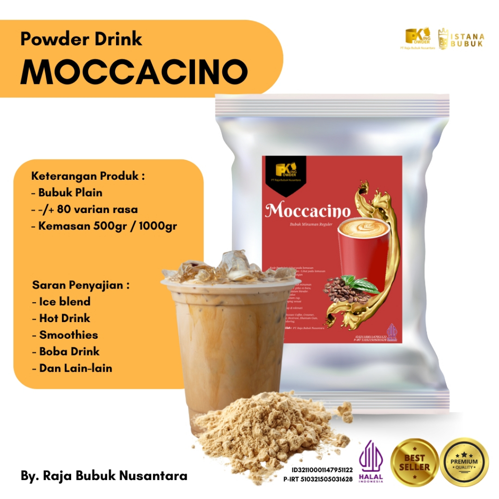 

Bubuk Minuman Moccacino Bubuk Minuman rasa Moccacino Serbuk Minuman Moccacino Powder Drink Moccacino