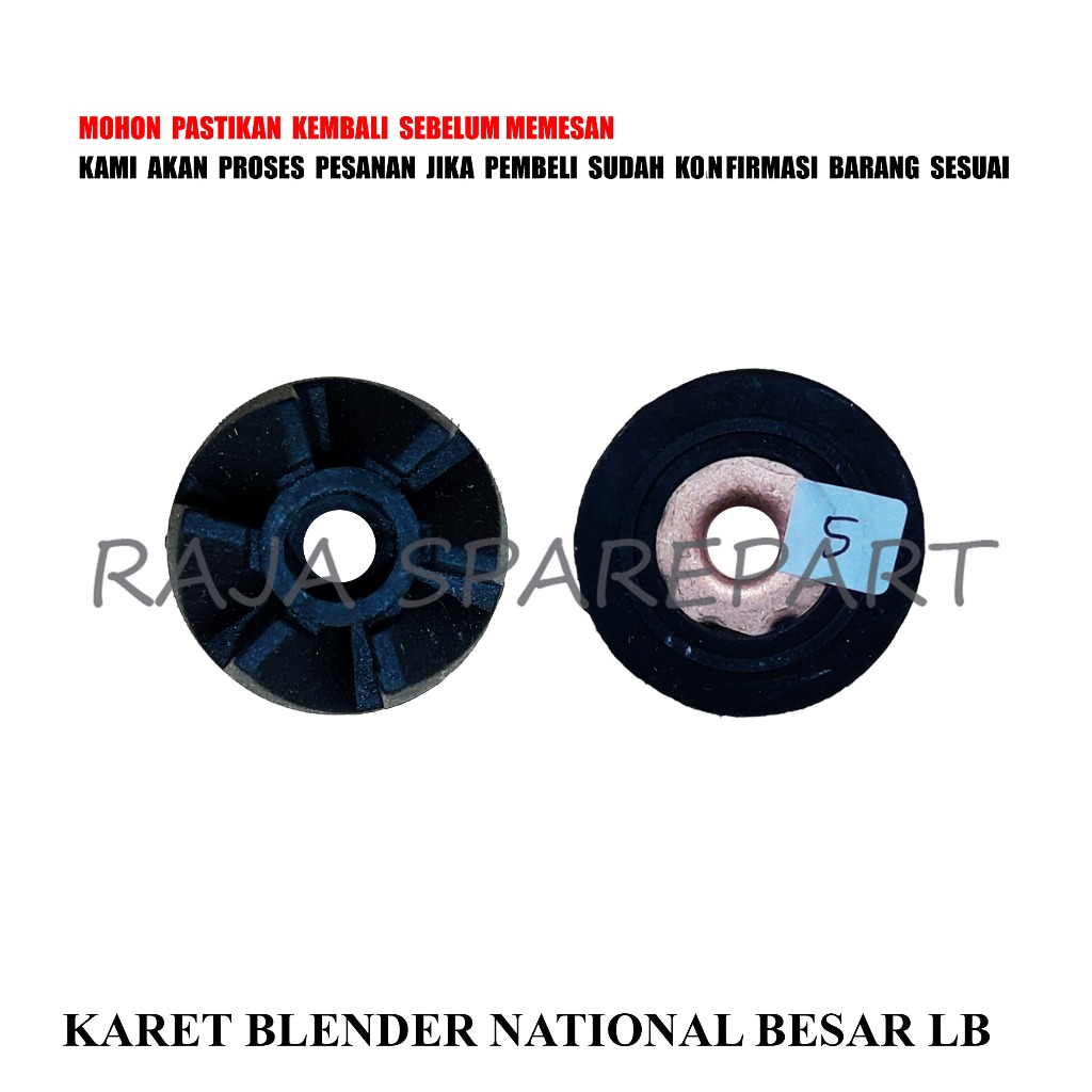 KB05 GIGI BLENDER KARET / GIGI KARET GEAR / KARET BLENDER NATIONAL BESAR LB