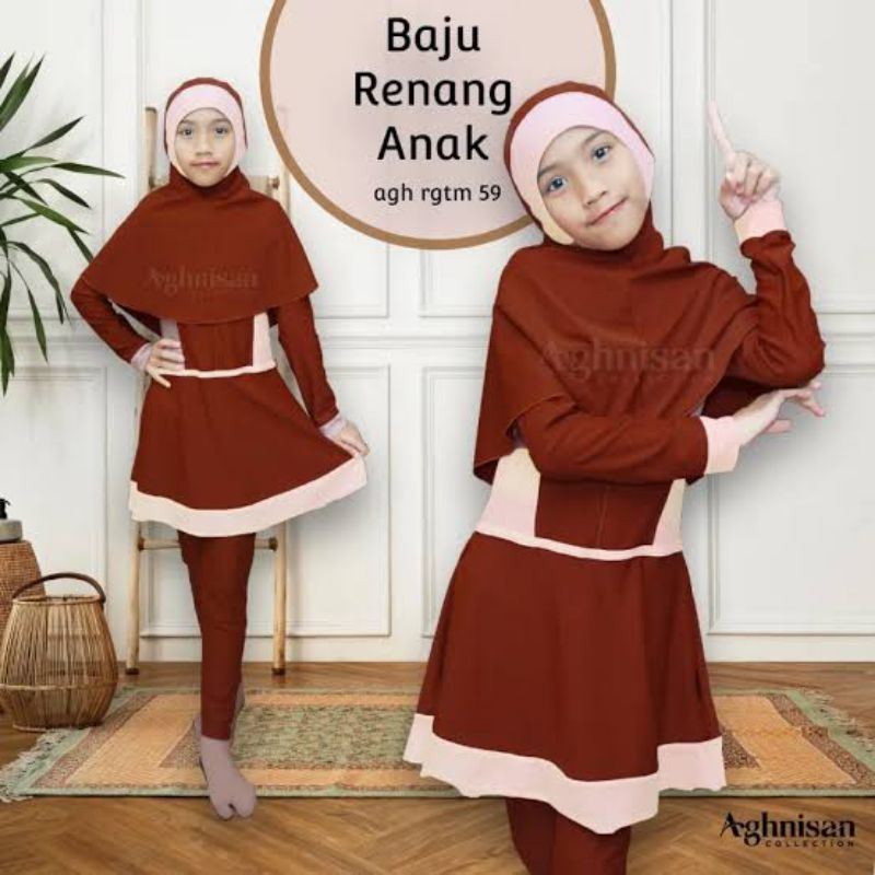Baju Renang Anak Muslimah Usia SD
