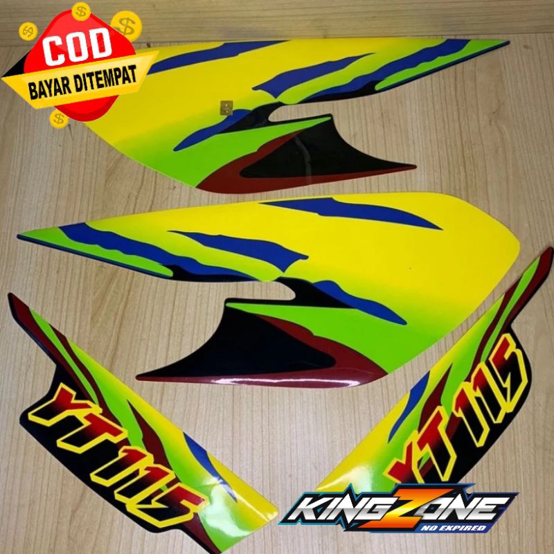 STRIPING STIKER YAMAHA YT YAMAHA YT115 KUNING KUALITAS ORIGINAL