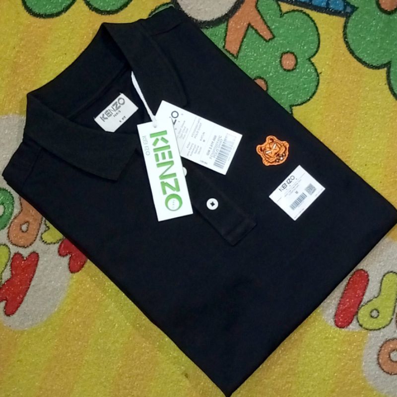 Kenzo Short Sleeve Tiger Crest Polo shirt Black (KFIT)