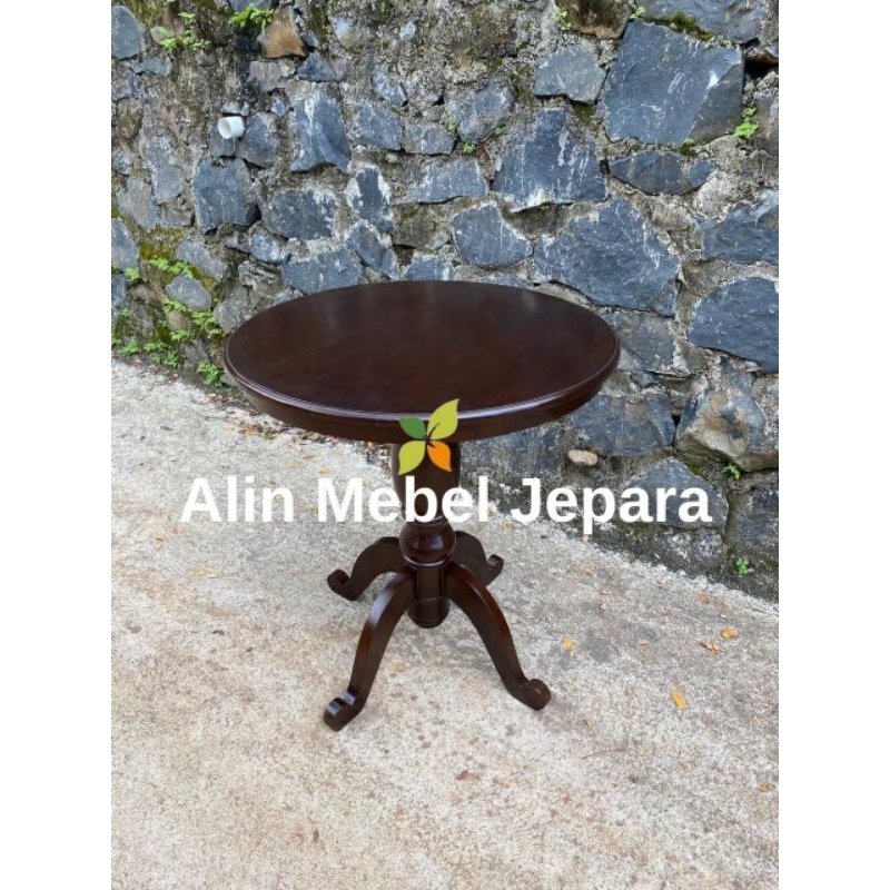 Meja makan bulat , Meja bulat Jati , Meja Cafe