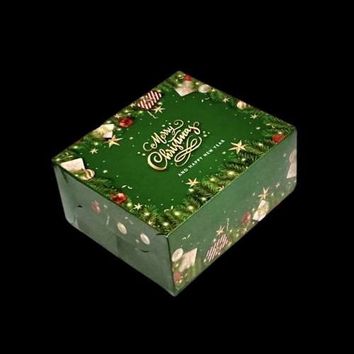 

( 5 pcs ) Dus Kotak Hampers Cake Natal Box 15x17x8cm Muat 2 Toples Cookies Kue Kering 350gr