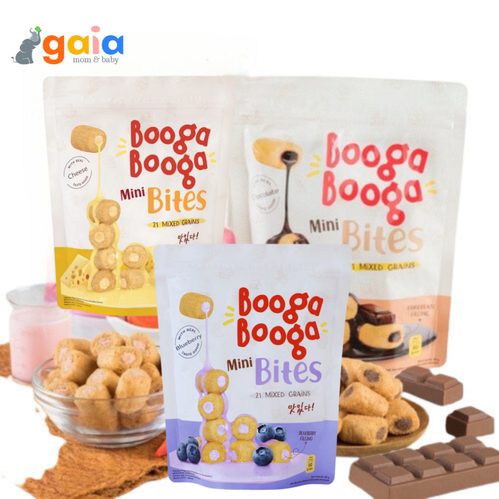 

Booga Booga Mini Bites 80gr | Camilan Instan