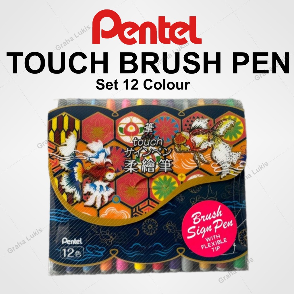 

Pentel Touch Brush Pen Set 12