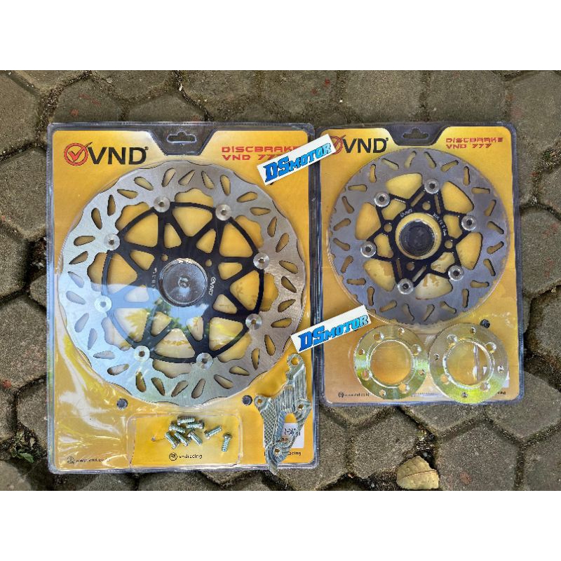 disc piringan cakram VND dan atau PSM  floating suzuki satria 2tak 2t hiu lumba depan 300mm belakang