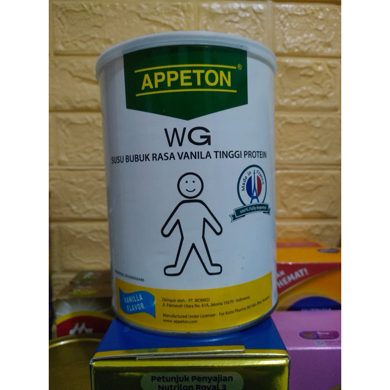 

Appeton WG rasa vanila 900 gram