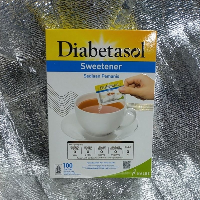 

gula diabetasol sweetener 100 sachet/GULA SWEETENER
