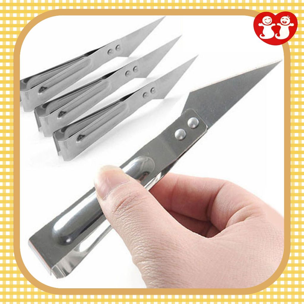 Alat Pencabut Bulu Ayam 2in2 Stainless / Pinset Cabut Bulu Ayam Tulang Ikan / Pisau Dapur Pembersih 