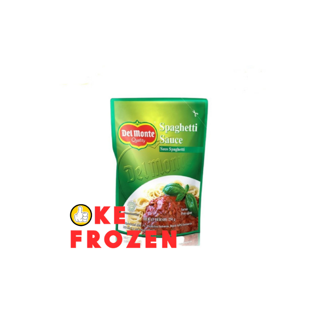 

DELMONTE SPAGHETTI SAUCE POUCH 250GR SAUS SPAGHETI DEL MONTE