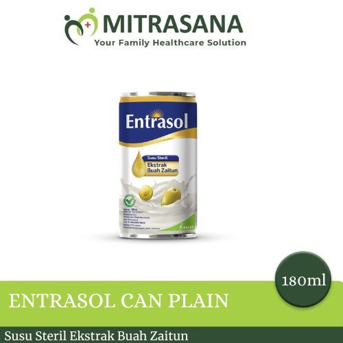 

ENTRASOL CAN PLAIN 180 ML | Susu Steril Ekstrak Zaitun | Susu Kesehatan Tulang