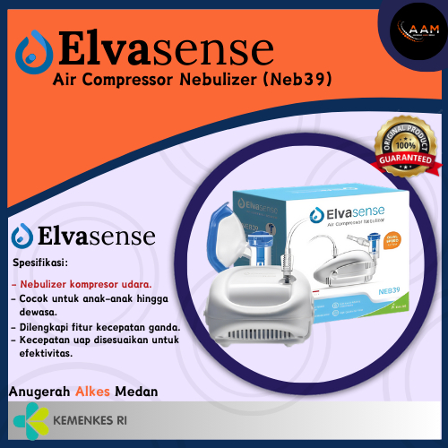 NEBULIZER AIR COMPRESSOR ELVASENSE NEB39 ALKES MEDAN ALAT KESEHATAN MEDAN