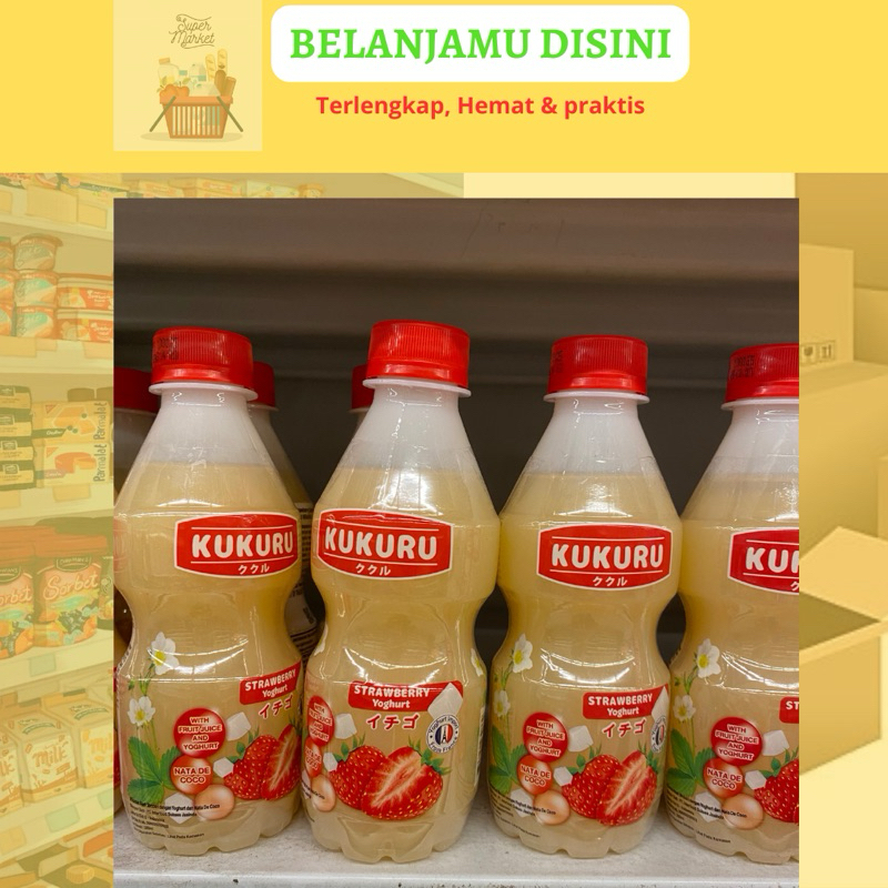 

KUKURU STRAWBERRY yoghurt 280 ml