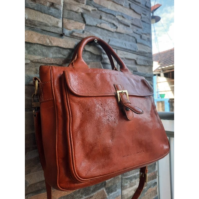 Tenteng Talpan Cokelat NICOLE ST GILLES - TAS PRELOVED BRANDED ORIGINAL