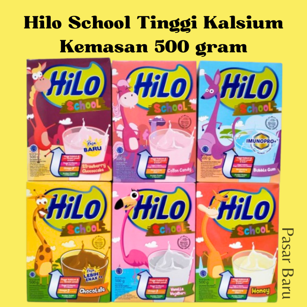 

Hilo School Tinggi Protein Kemasan 500 gr - Susu Hilo - Dukung Pertumbuhan dan Kecerdasan Anak
